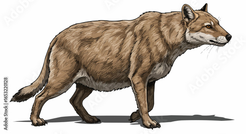wolf isolated on white
