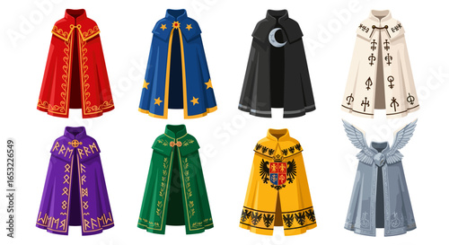 Collection of Magical Cloaks and Capes for Fantasy Role-Playing