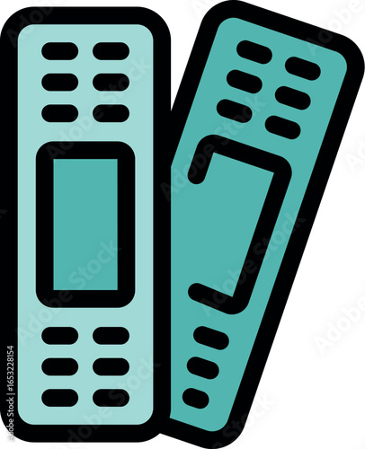 Two adhesive bandages overlapping, ready to provide first aid for minor cuts and wounds