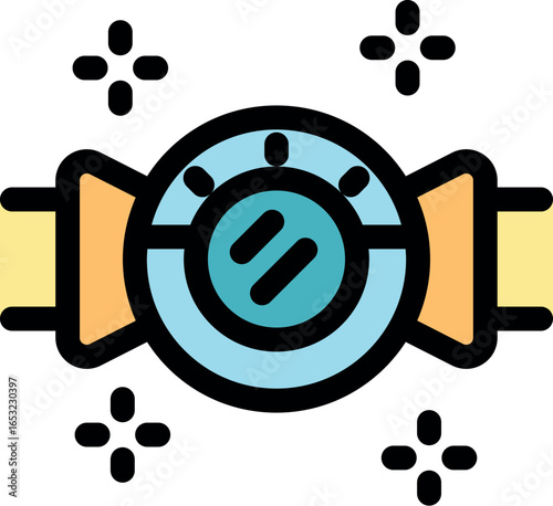 Modern smart watch is sparkling clean, indicating its pristine condition and advanced features