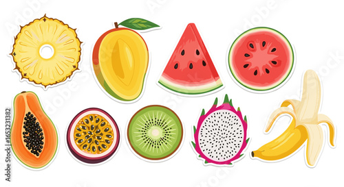 Tropical Fruit Medley: A Colorful and Refreshing Collection of Sweet Delights