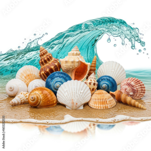 seashells on the beach