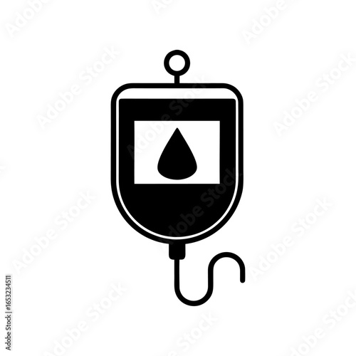 Simple black and white illustration of a blood pressure monitor with a stethoscope and heart shape, symbolizing health and medical care