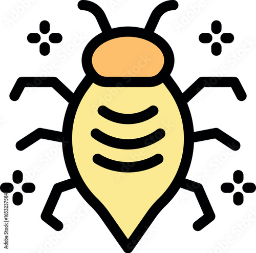 Microscopic dust mite causing allergy and asthma, common pest found in house dust