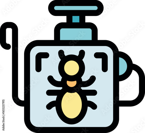 Electronic insect killer lamp is eliminating insects, showing dead insect inside