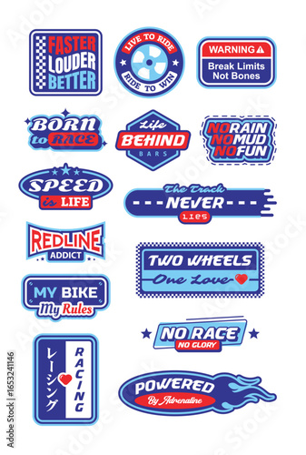motorcycle and car sticker designs