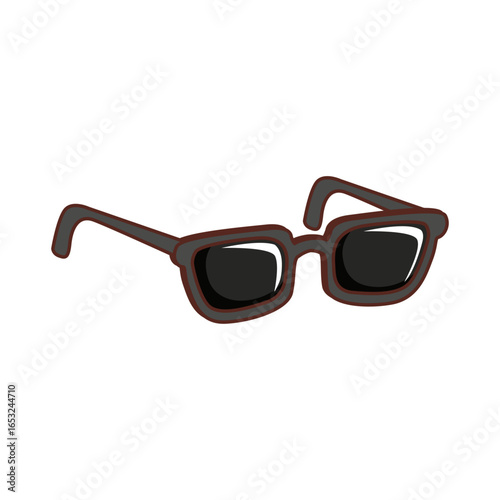 Shady Spectacles: A stylish pair of black sunglasses, ready for sunny days and adding a touch of mystery. 