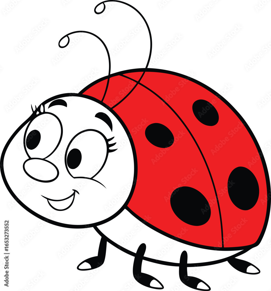 Obraz premium cute ladybug cartoon vector
