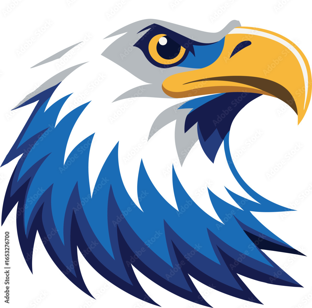 Fototapeta premium eagle head vector