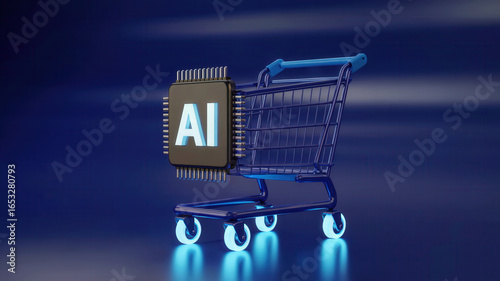 Experience the future of shopping with AI powered insights guiding your every purchase in this sleek, modern concept