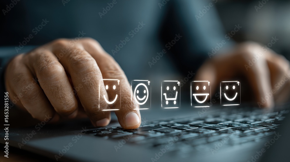 custom made wallpaper toronto digitalBusiness process management icons above laptop keyboard for digital workflow automation