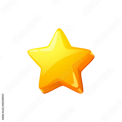 Shiny Golden Star Illustration A Perfect Symbol for Achievements and Rewards