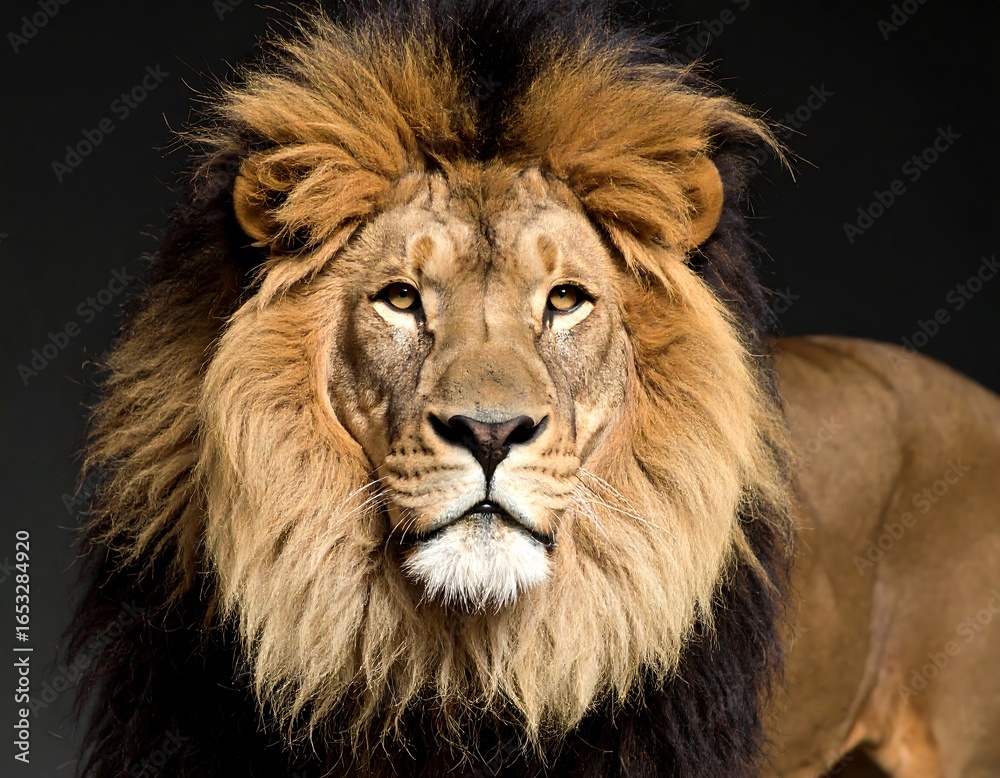 Fototapeta premium Close-up portrait of a majestic lion