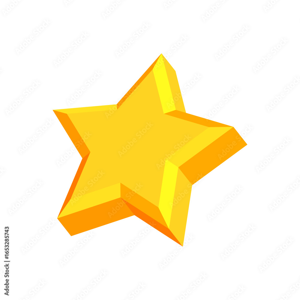 Shining Golden Star A Bright and Radiant Symbol of Achievement and Success on White Background Shining Golden Star A Bright and Radiant Symbol of Achievement and Success on White Background