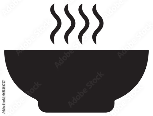SOUP BOWL ICON SILHOUETTE