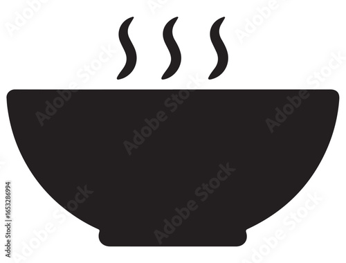 SOUP BOWL ICON SILHOUETTE