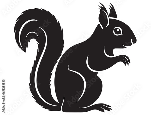 Wallpaper Mural  SQUIRREL SILHOUETTE Torontodigital.ca