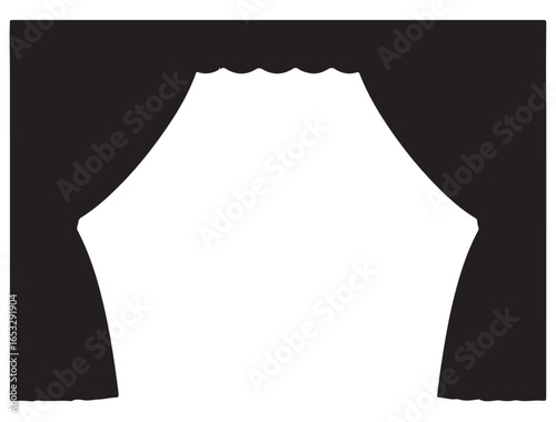 STAGE CURTAIN SILHOUETTE