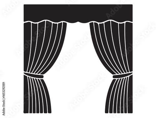 STAGE CURTAIN SILHOUETTE
