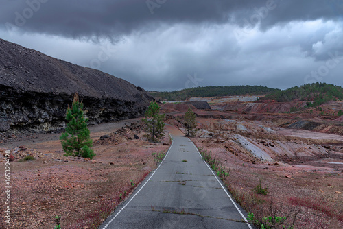 Path Winding Through Industrial Slag Heaps and Red Earth