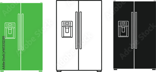 Shop for side by side refrigerator appliance and home cooling