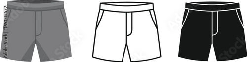 Shop men shorts summer style casual wear fashion apparel vector