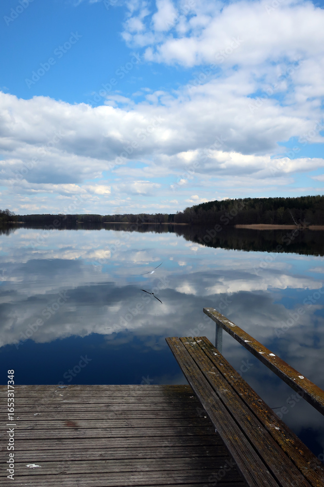 Naklejka premium Trakai is a city and lake resort in Lithuania, on an island in Lake Galvė.Trakai is a popular tourist destination.