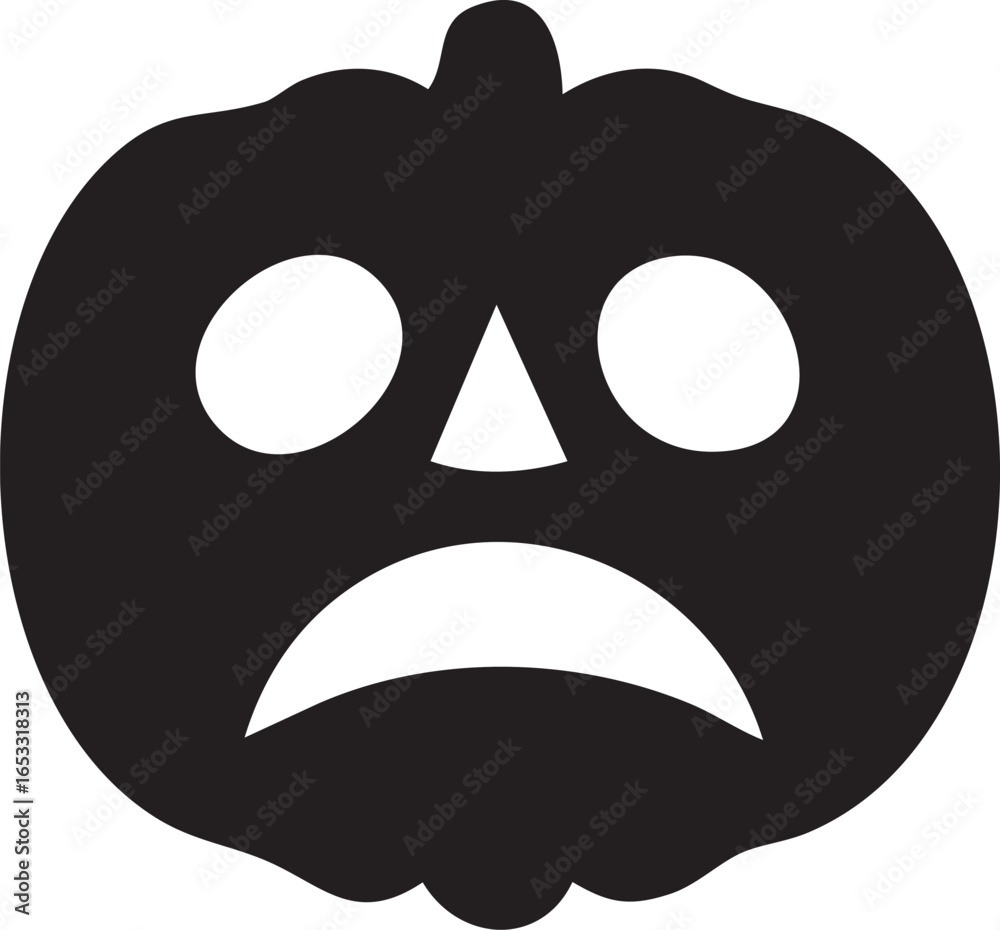 custom made wallpaper toronto digitalvector illustration of a black pumpkin