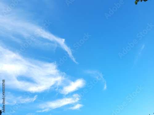blue sky with clouds
