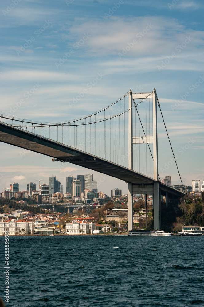 Naklejka premium Bosphorus and City Views of Istanbul – Where East Meets West