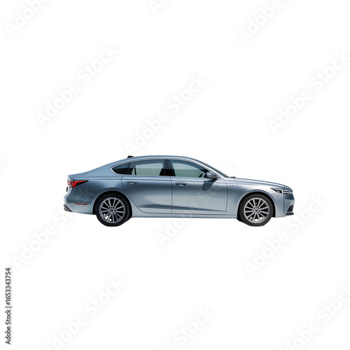 Silver Modern Luxury Sedan