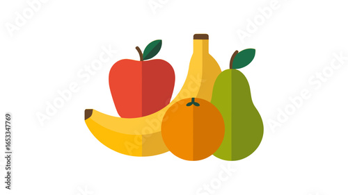 A colorful and healthy assortment of fresh fruits arranged together.
