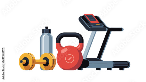 Fitness equipment essential for a fulfilling workout routine.