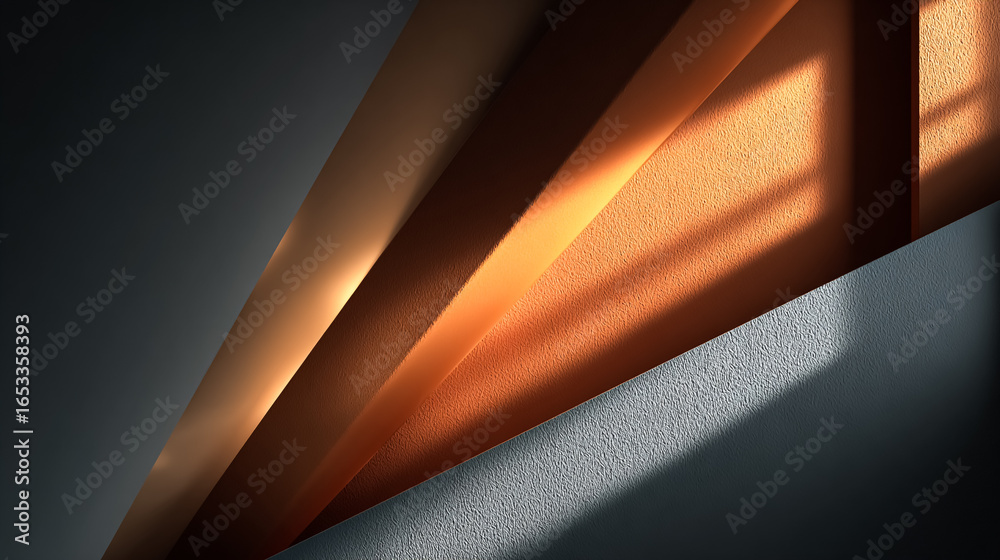 Obraz premium Abstract shapes gleam in sunlight. Modern background for web, marketing, design.