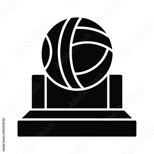 Vector art of volleyball sport ball isolated