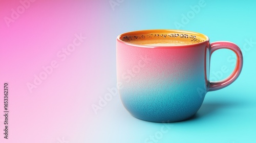 Vibrant coffee cup