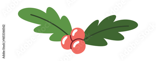 Mistletoe holly berry Christmas decoration