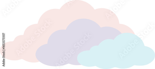 Pastel Cloud Formation with Pink Blue and Purple Hues on Black clouds weather