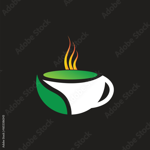 Coffee house logo design. Coffee cap logo design. Tea house logo design. Healthy food logo design. Hot logo design. Drinking logo design. Coffee pot logo design. Hot pot logo design.