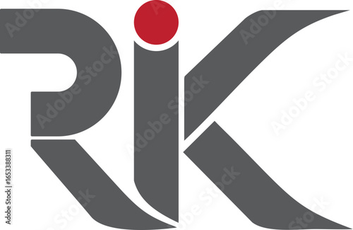 RIK logo design. Minimalist logo design. Luxury logo design. Simple logo design.. Brand logo design. Financial logo design.