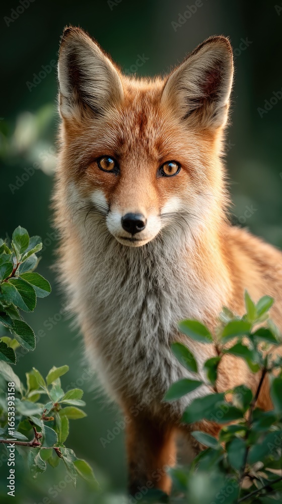 Obraz premium Red Fox in the Forest