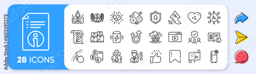 Currency rate, Medical drugs and Blood donation line icons. Interest rate, AI generate, Inflation icons. Pack of Augmented reality, Wholesale inventory, People insurance icon. Vector