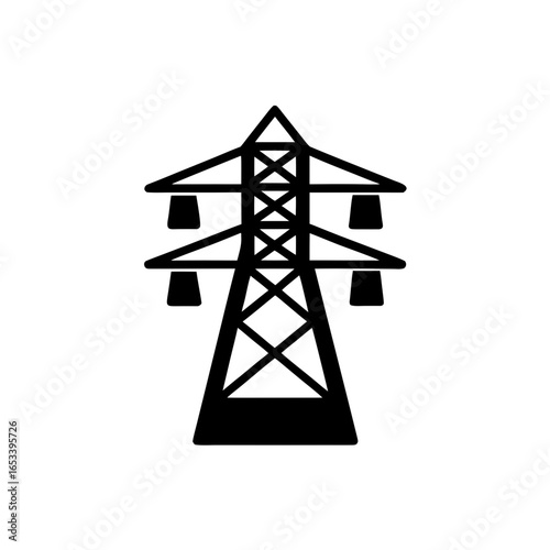 creative details transmission tower icon vector illustration