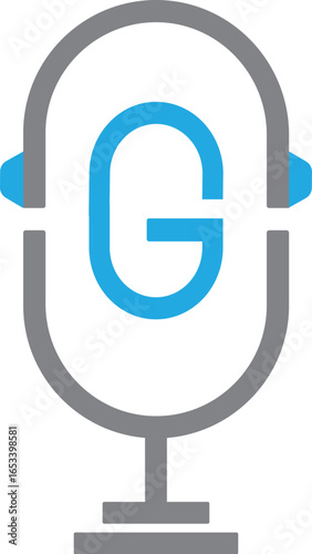 Music logo design. Music G logo design. G logo vectors. Head phone logo design. Ear phone logo design. Song icon vectors. Tune logo design. Song logo design. G logo design. DJ Music logo design.