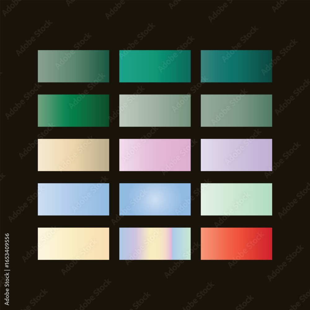 Obraz premium Gradient Color Set Element Set-Free Vector
