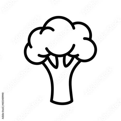 Broccoli Vector Icon for Healthy Eating  