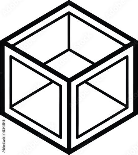 Cube Geometric Shape Icon