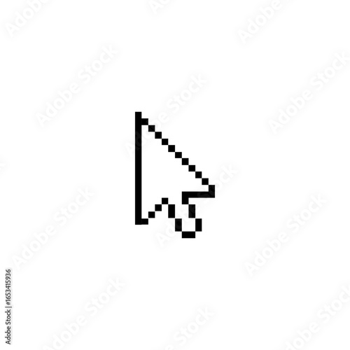 Computer mouse cursor arrow pointer pixelated