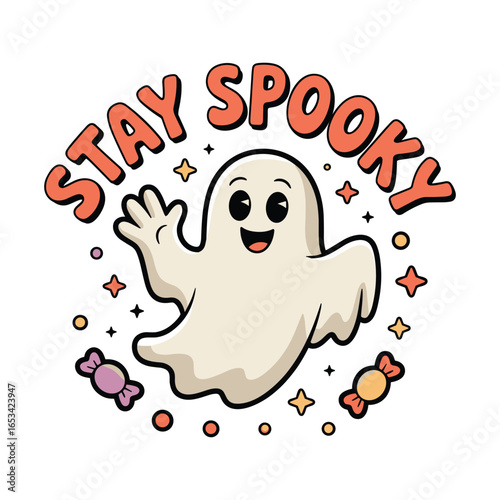 stay spooky helloween t shirt design