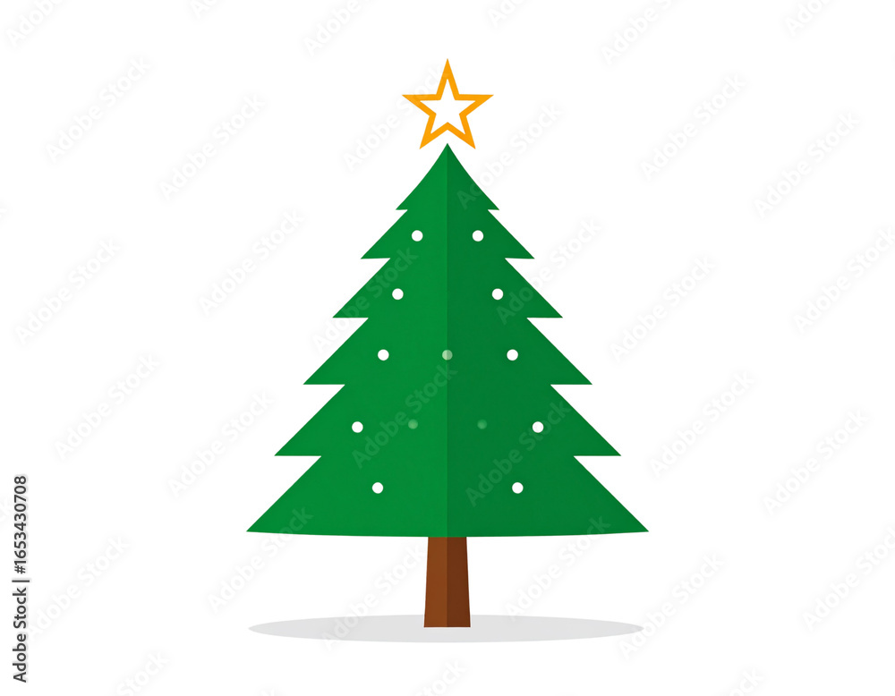 Fototapeta premium christmas tree vector illustration